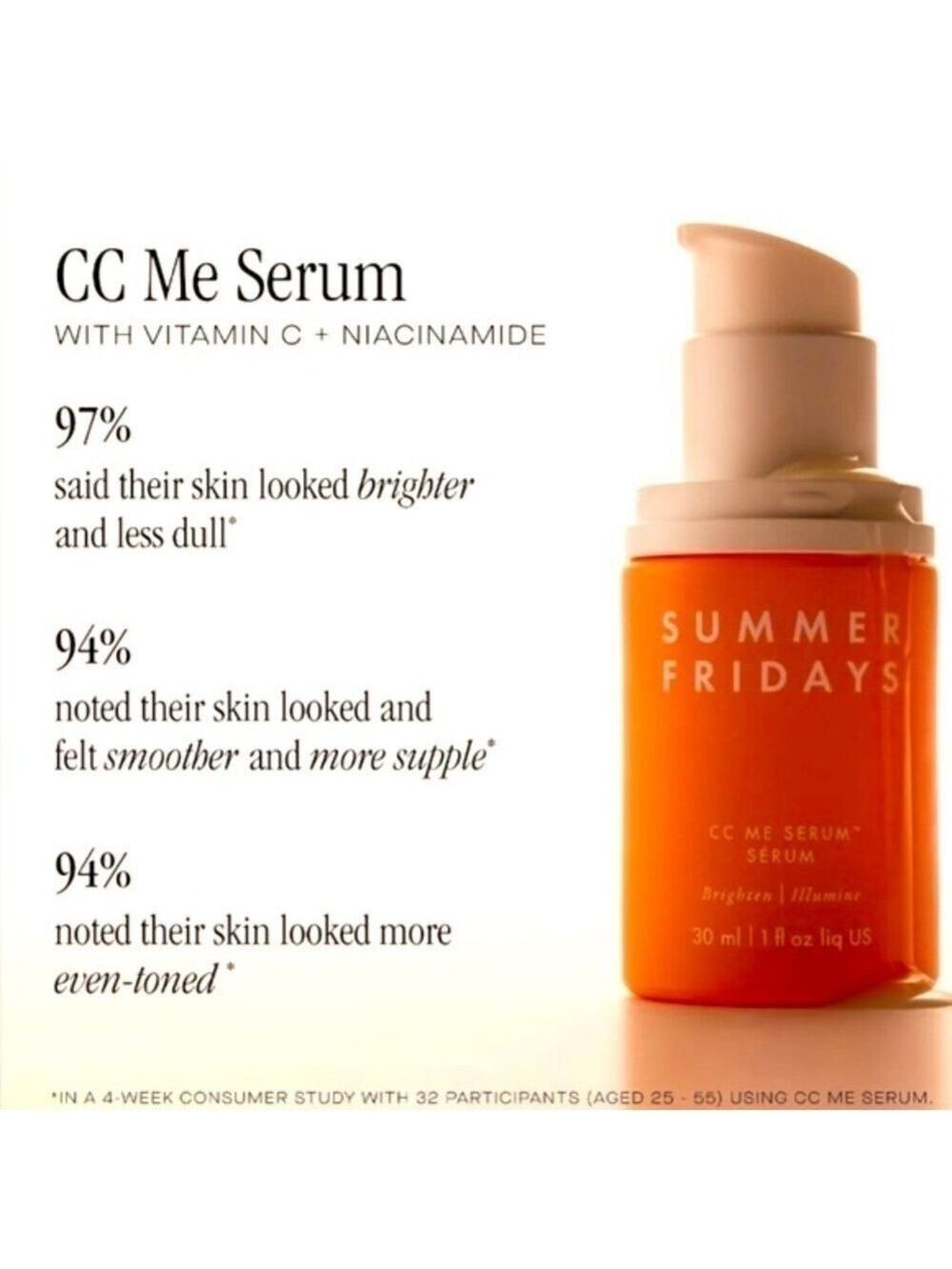 Summer Fridays Vitamin C Serum Antioxidant Niacinamide Collagen - Picture 4 of 9